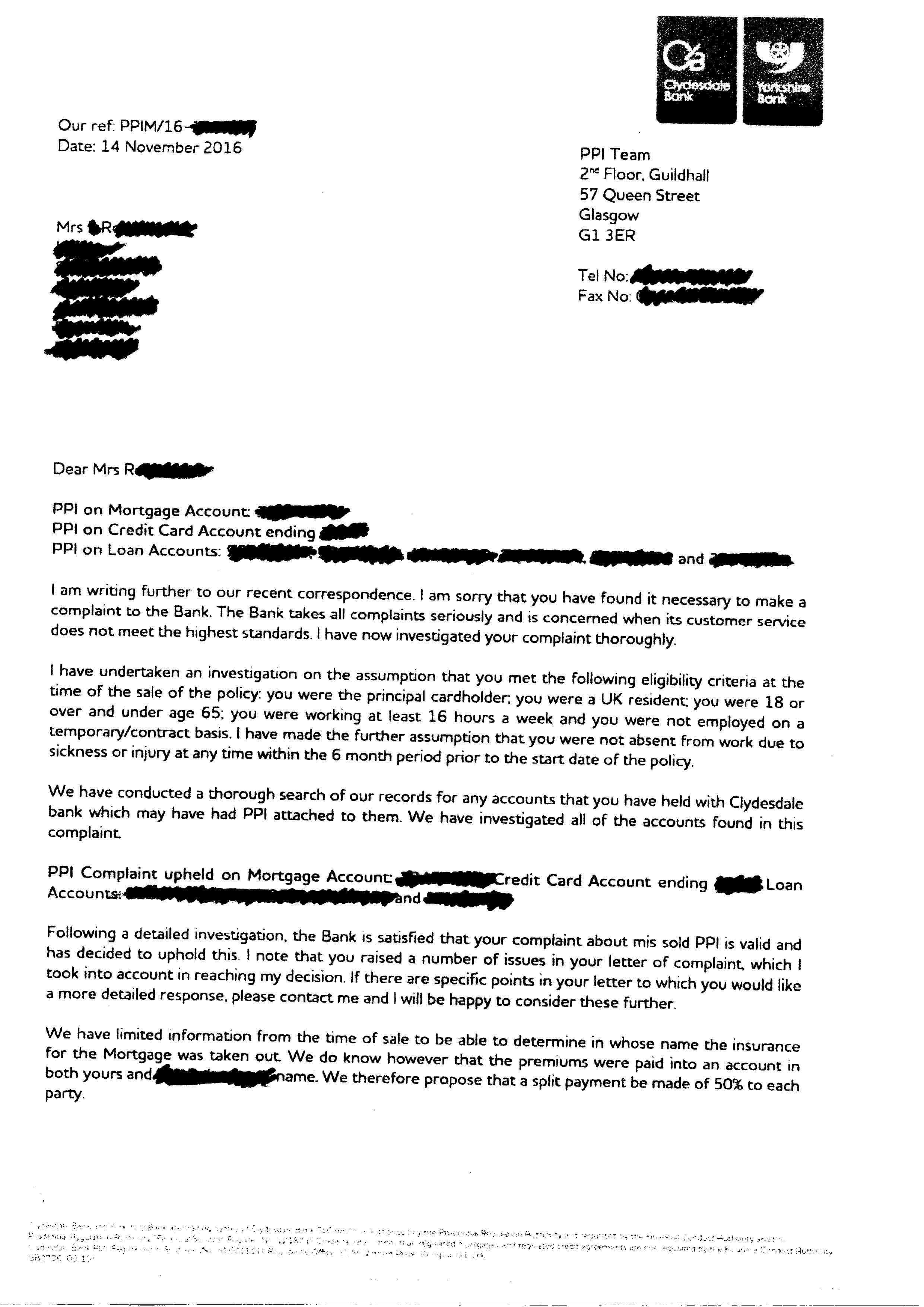 Free Ppi Claim Letter Template – Airak Regarding Ppi Claim Letter Template For Credit Card