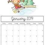 Free Printable 2019 Calendar – Print Yours Here | Kiddycharts Regarding Blank Calendar Template For Kids