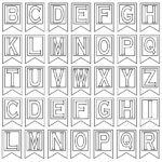 Free Printable Alphabet Letters | Banner Flag Letter Pdf Intended For Free Letter Templates For Banners