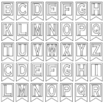 Free Printable Alphabet Letters | Banner Flag Letter Pdf With Letter Templates For Banners