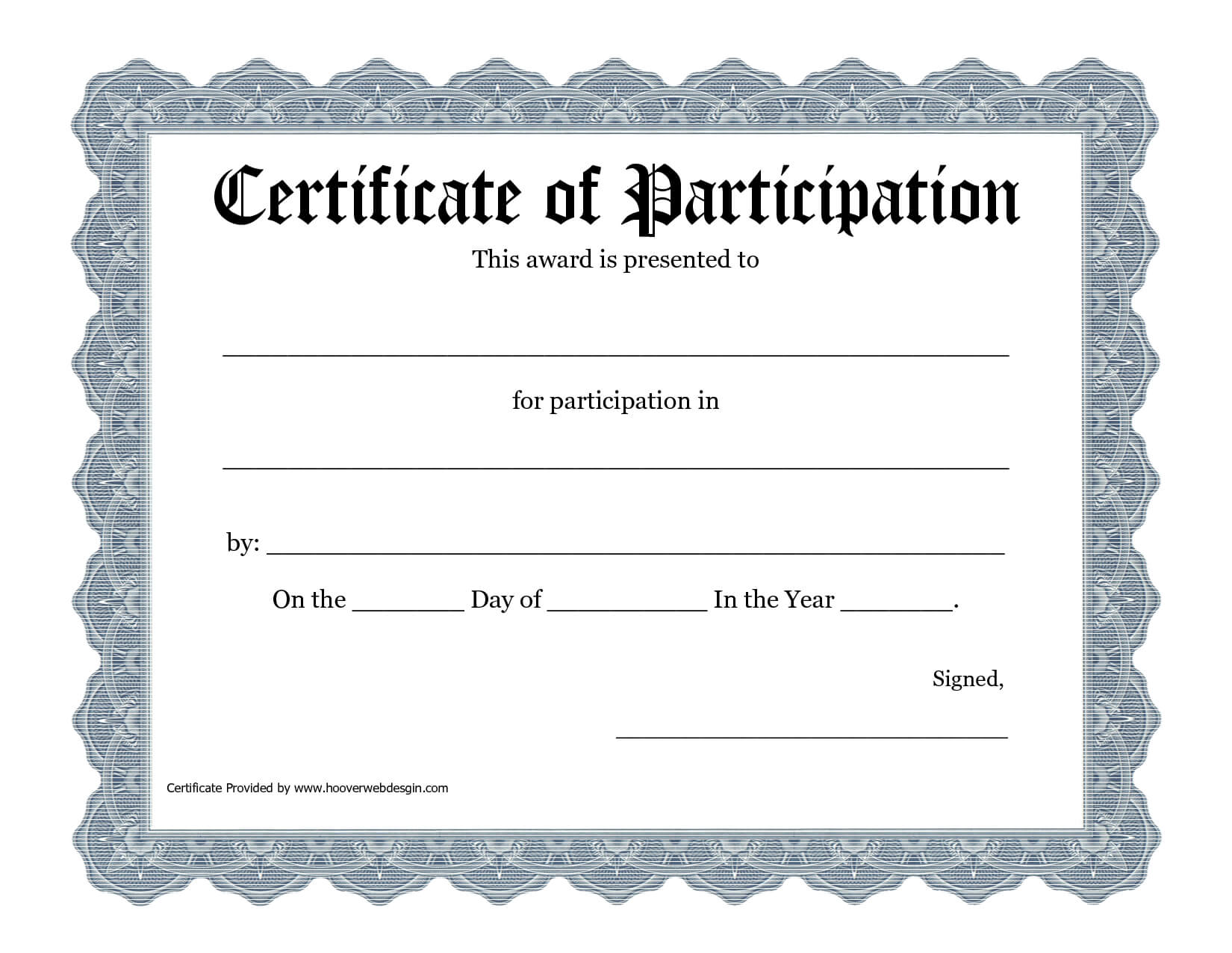 Free Printable Award Certificate Template – Bing Images For Free Templates For Certificates Of Participation