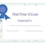 Free Printable Award Certificate Template | Free Printable For First Place Certificate Template