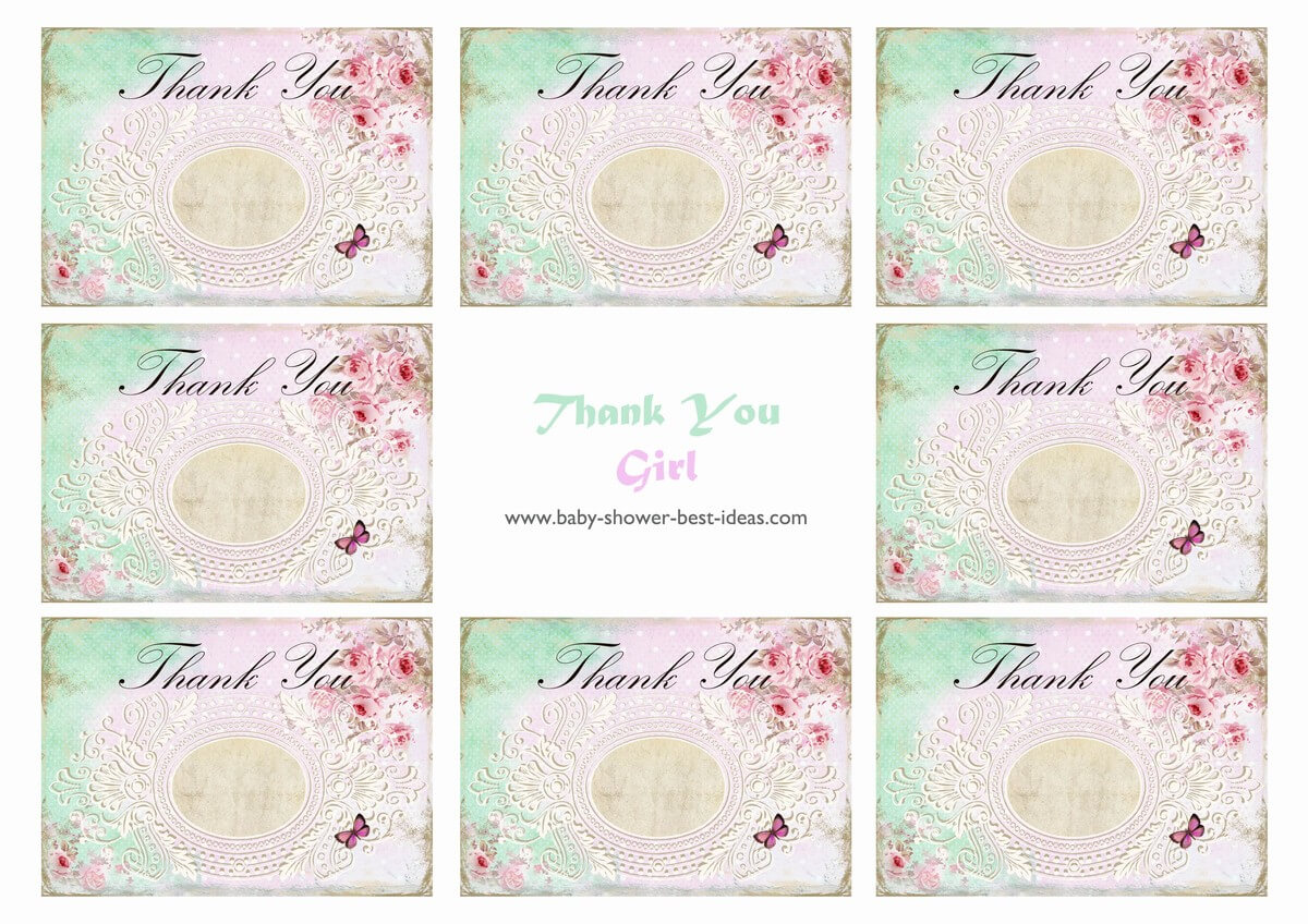 Free Printable Baby Shower Thank You Cards – Hizir.kaptanband.co For Template For Baby Shower Thank You Cards