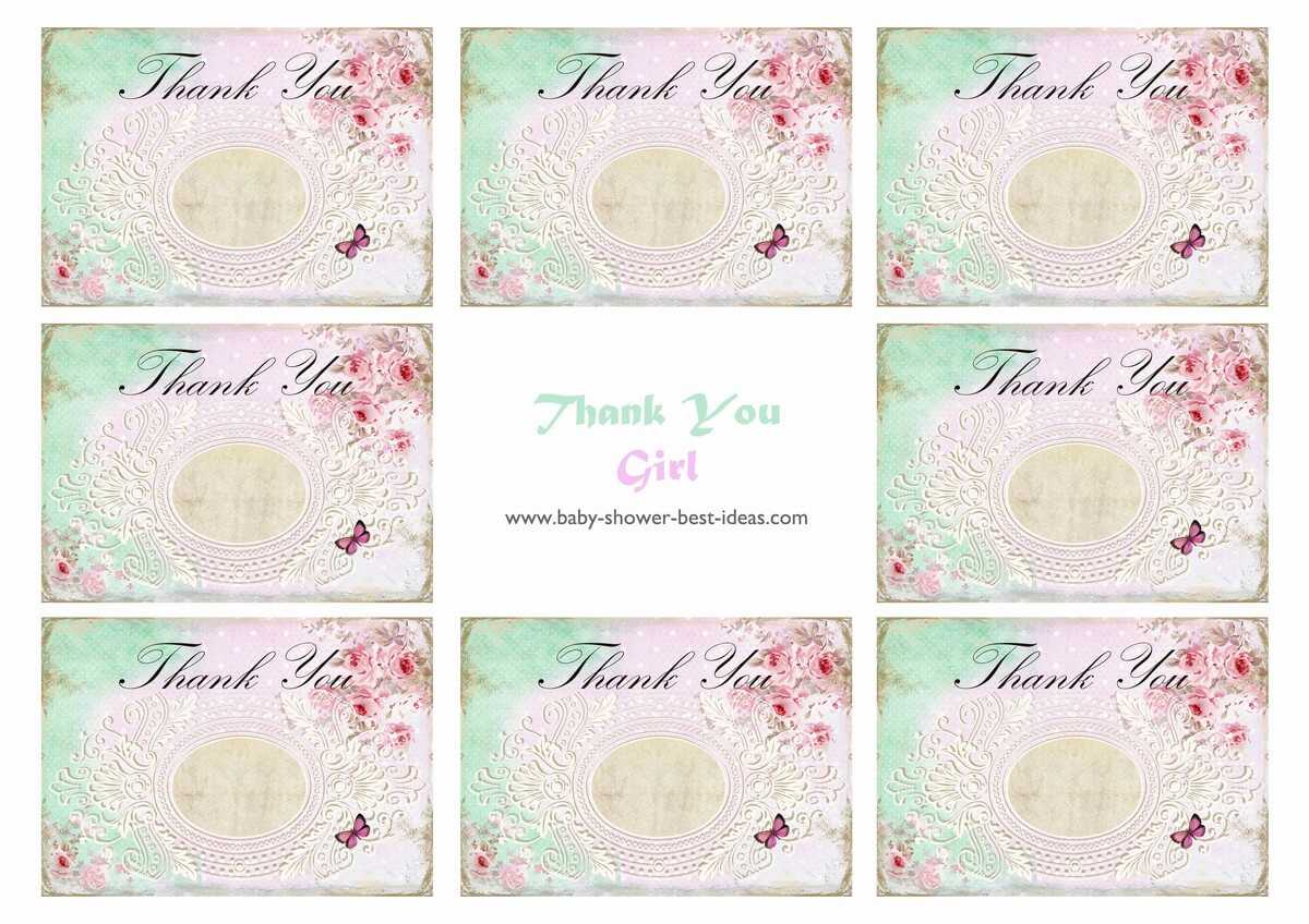 Free Printable Baby Shower Thank You Cards – Hizir.kaptanband.co For Template For Baby Shower Thank You Cards