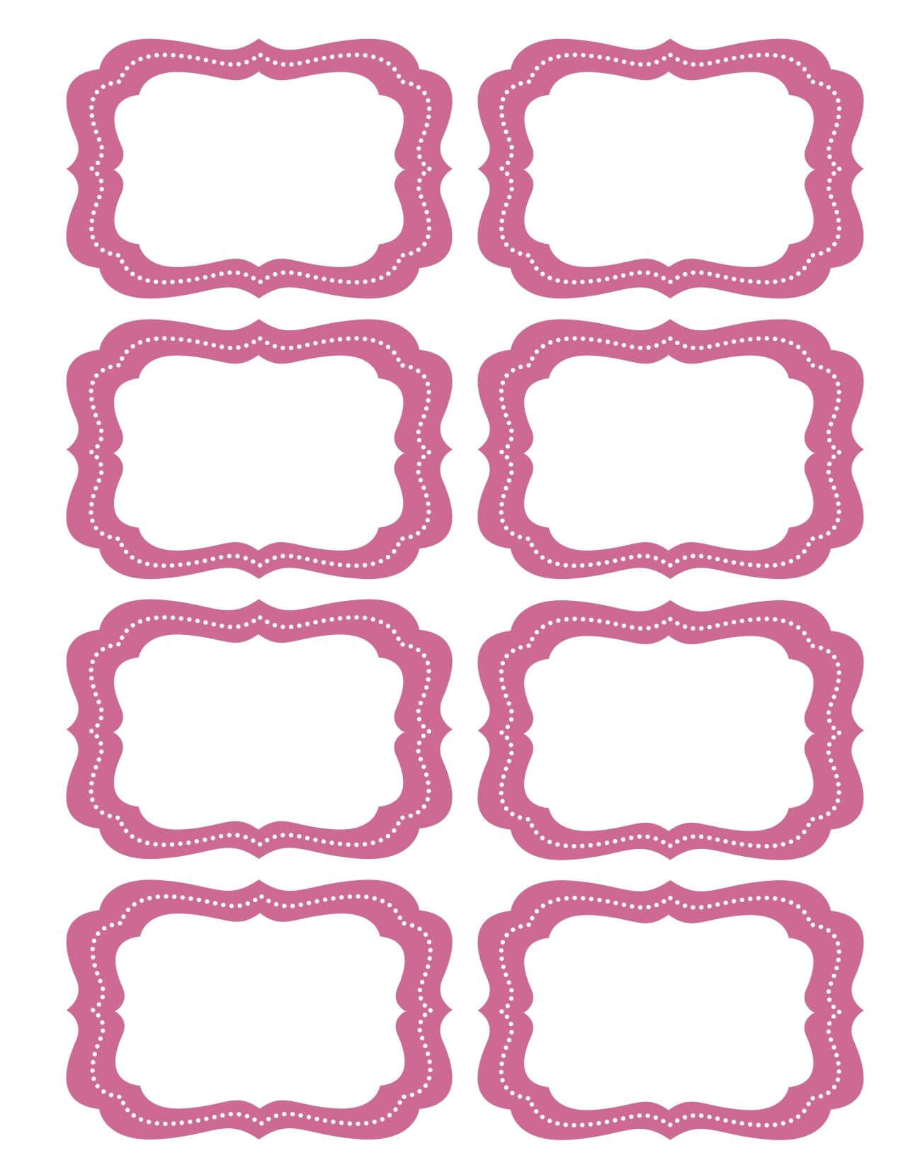 Free Printable Bag Label Templates | Candy Labels Blank Inside Blank Luggage Tag Template