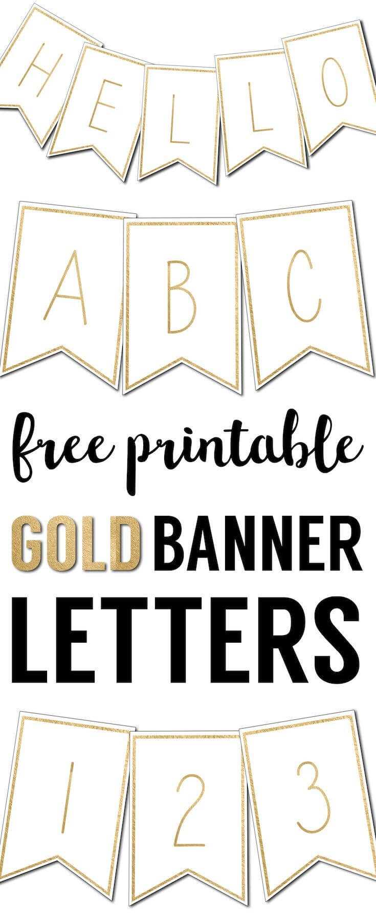 Free Printable Banner Letters Templates | The Wedding Stuff Intended For Letter Templates For Banners