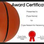 Free Printable Basketball Certificates | Customize Online Intended For Basketball Certificate Template