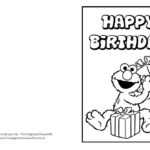 Free Printable: Birthday Cards | Clay 2 Bday | Coloring Pertaining To Elmo Birthday Card Template