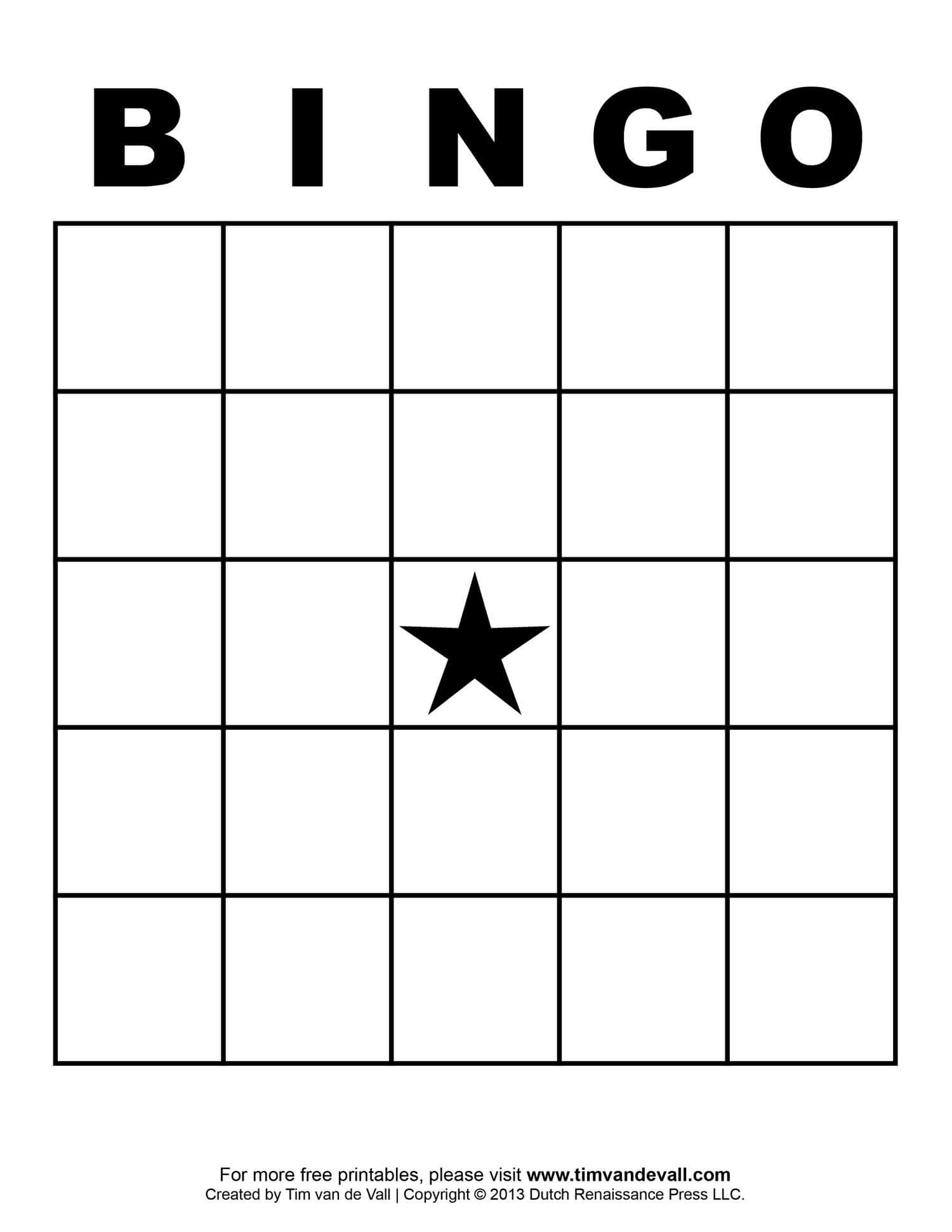 Free Printable Blank Bingo Cards Template 4 X 4 | Classroom Inside Bingo Card Template Word