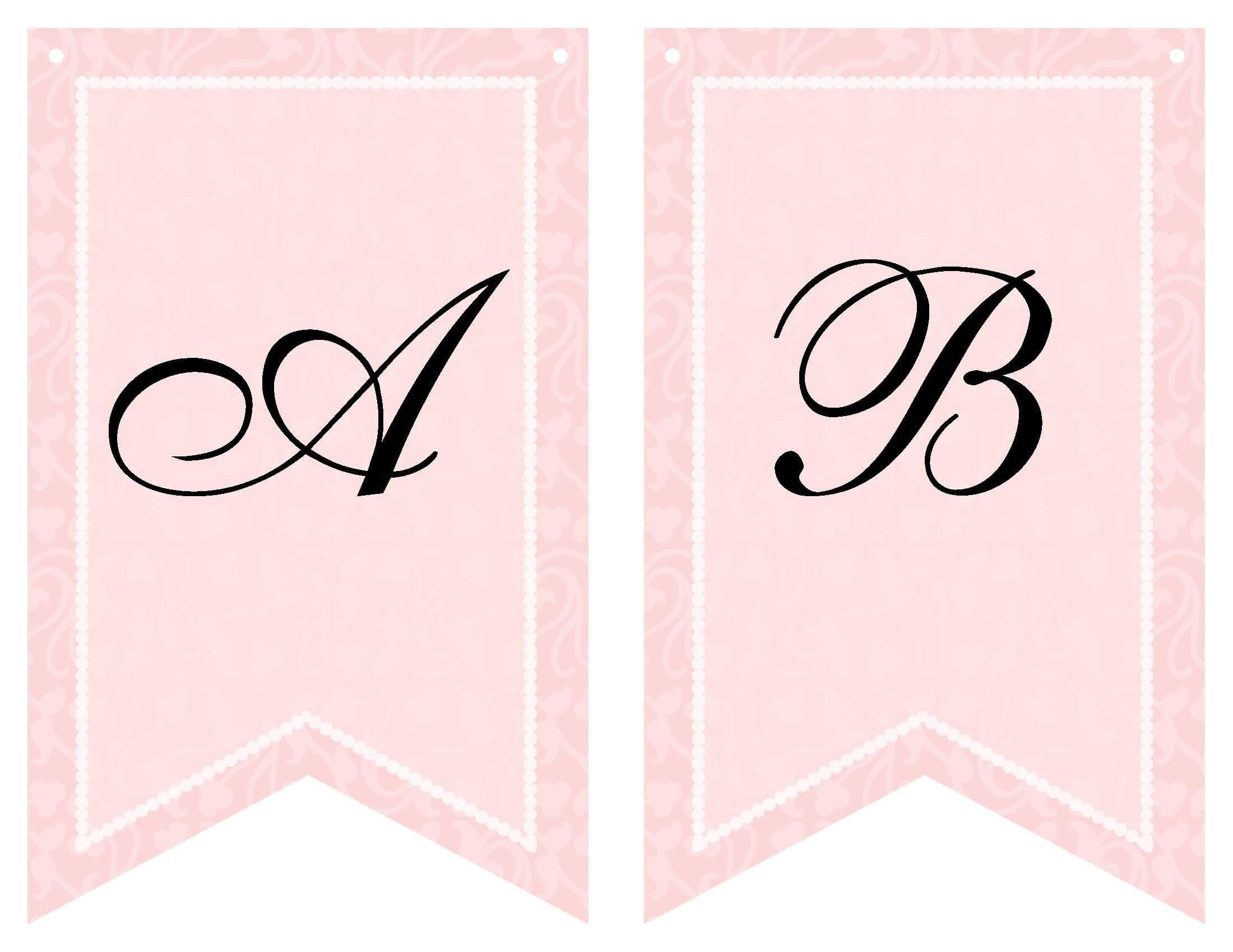 Free Printable Bridal Shower Banner | Vow Renewal | Bridal In Bride To Be Banner Template