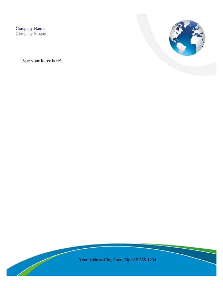 Free Printable Business Letterhead Templates Microsoft Word with Free Letterhead Templates For Microsoft Word