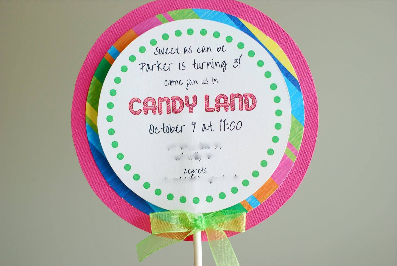 Free Printable Candyland Invitation Templates |  Than I Throughout Blank Candyland Template