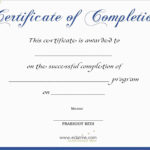 Free Printable Certificate Of Completion | Mult Igry Intended For Premarital Counseling Certificate Of Completion Template