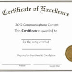Free Printable Certificate Templates Or Free Editable Throughout Free Certificate Of Excellence Template