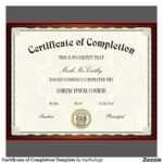 Free Printable Certificates | Certificate Templates In Certificate Of Completion Template Free Printable