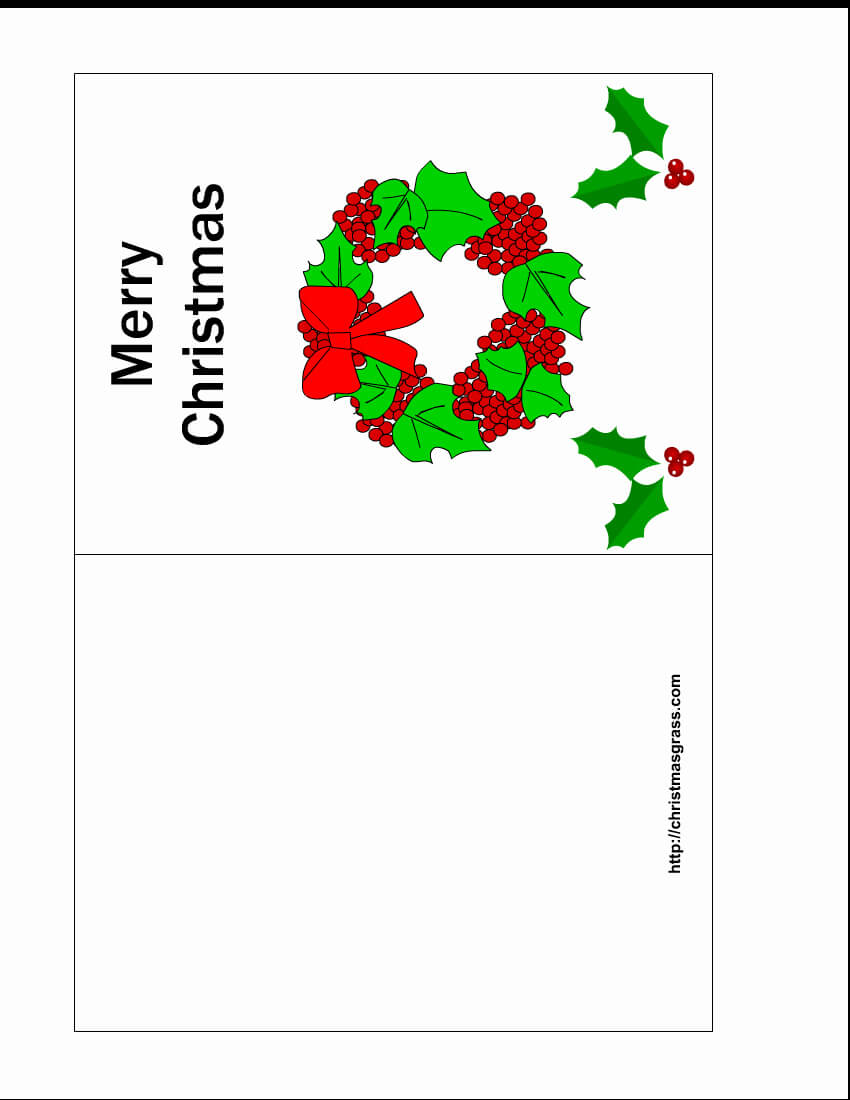 Free Printable Christmas Card Templates For Free Printable Inside Printable Holiday Card Templates