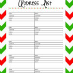 Free Printable Christmas Cards Address List {25 Days To An within Christmas Card List Template