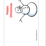 Free Printable Christmas Cards | Free Printable Happy Throughout Template For Cards To Print Free