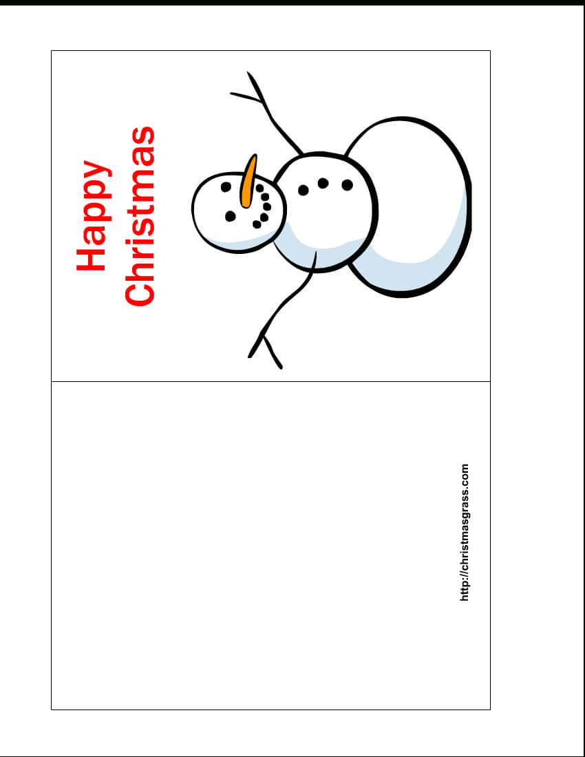 Free Printable Christmas Cards | Free Printable Happy Throughout Template For Cards To Print Free