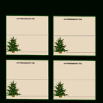 Free Printable Christmas Tree Place Cards | *+* Free Holiday In Christmas Table Place Cards Template