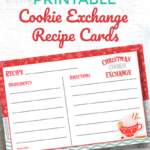 Free Printable Cookie Exchange Recipe Cards | Oh My Pertaining To Cookie Exchange Recipe Card Template