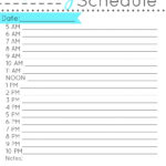 Free Printable Daily Schedule | Tips | Daily Schedule Inside Printable Blank Daily Schedule Template