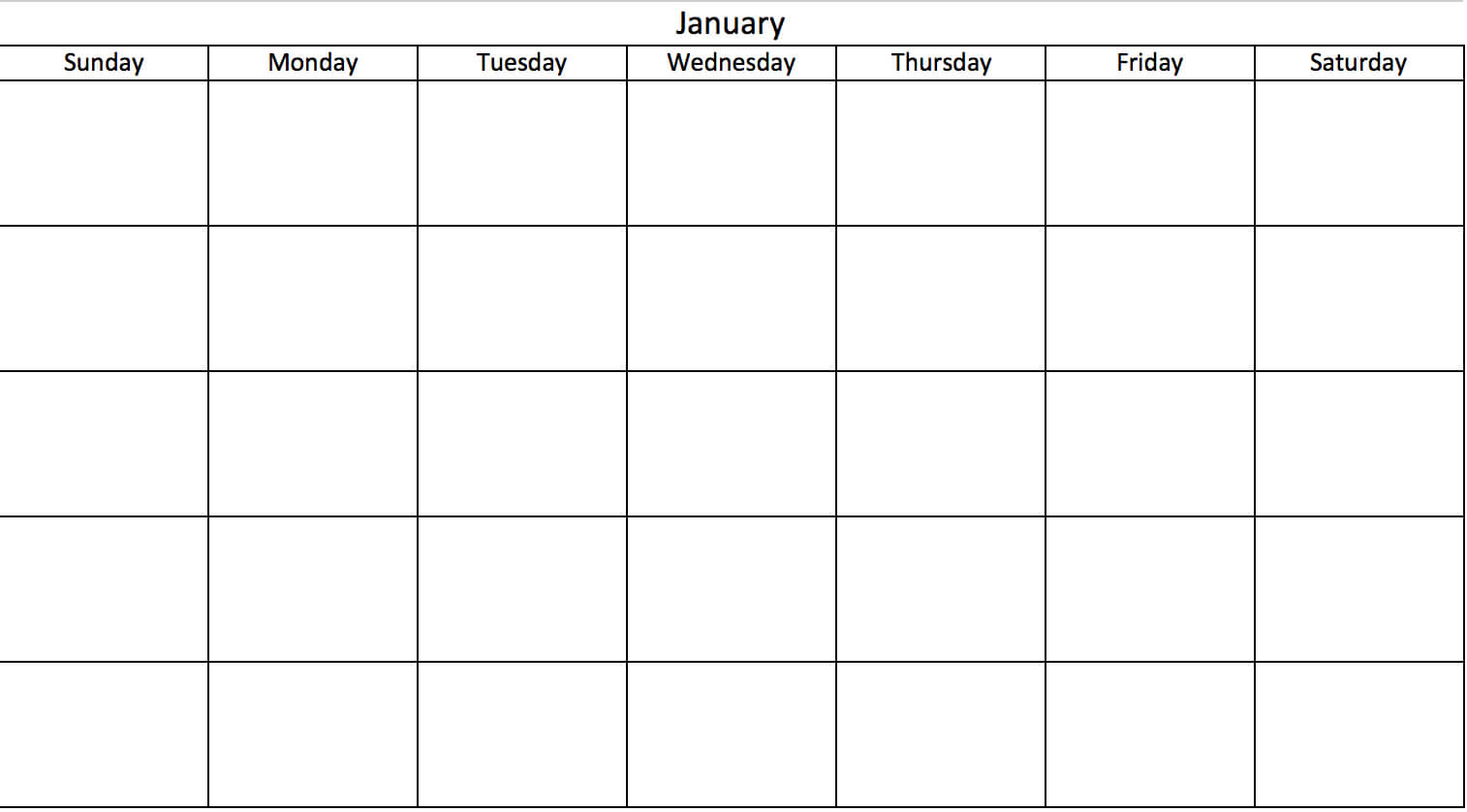 Free, Printable Excel Calendar Templates For 2019 & On Intended For Blank One Month Calendar Template