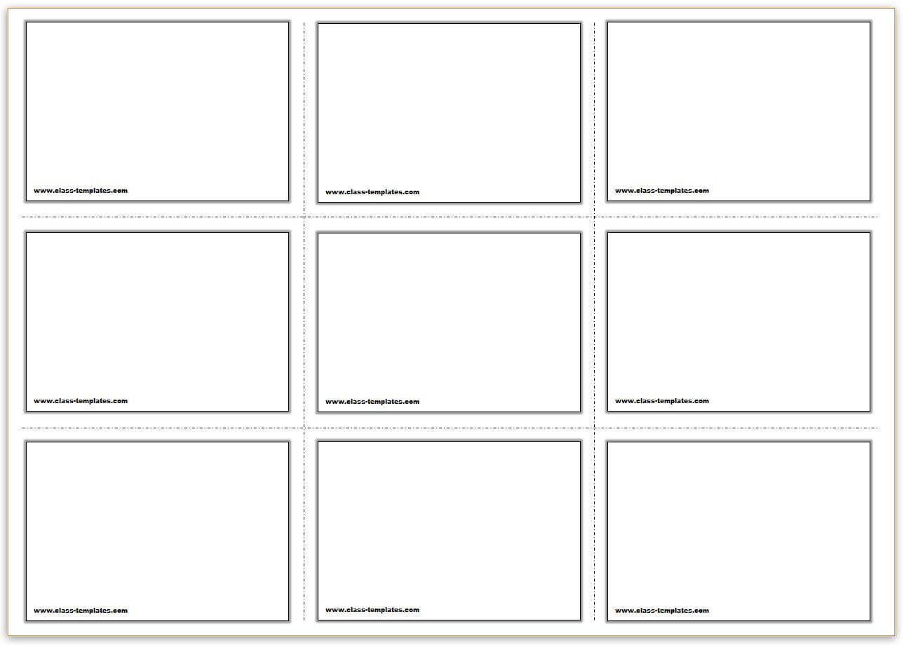 Free Printable Flash Cards Template For Queue Cards Template