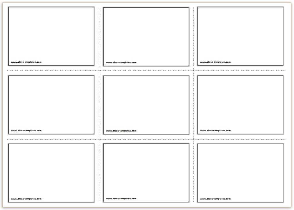 Cue Card Template
