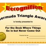 Free Printable Funny Awards | Mult Igry Pertaining To Funny Certificates For Employees Templates