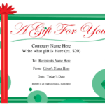 Free Printable Gift Certificate Template | Free Christmas In Christmas Gift Certificate Template Free Download