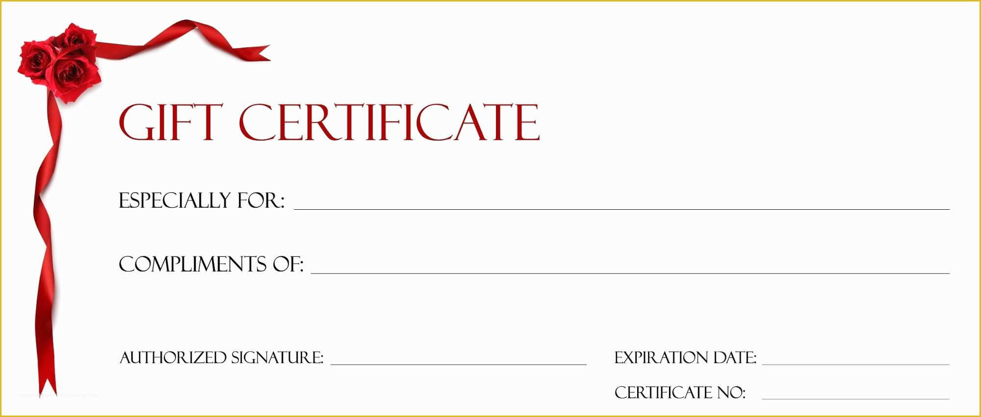 Free Printable Gift Certificate Template Pages Christmas For Certificate Template For Pages