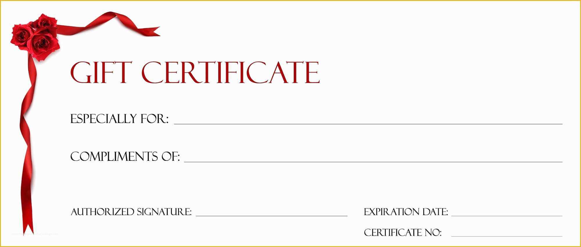 Free Printable Gift Certificate Template Pages Christmas For Certificate Template For Pages