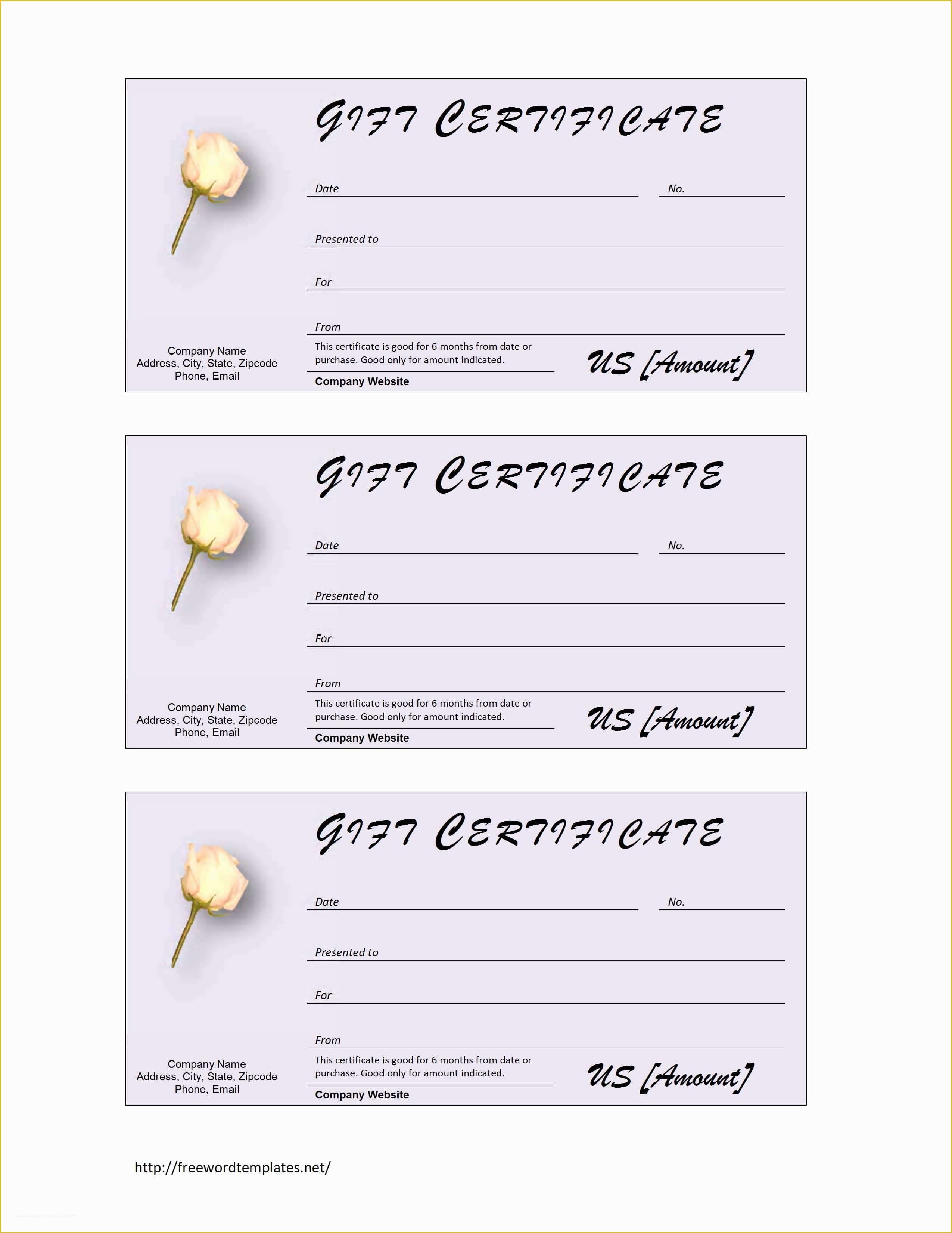 Free Printable Gift Certificates Canada Certificate Template For Salon Gift Certificate Template
