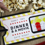Free Printable} Give Date Night For A Wedding Gift | Diy Regarding Movie Gift Certificate Template