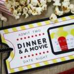 Free Printable} Give Date Night For A Wedding Gift | Diy Regarding Movie Gift Certificate Template