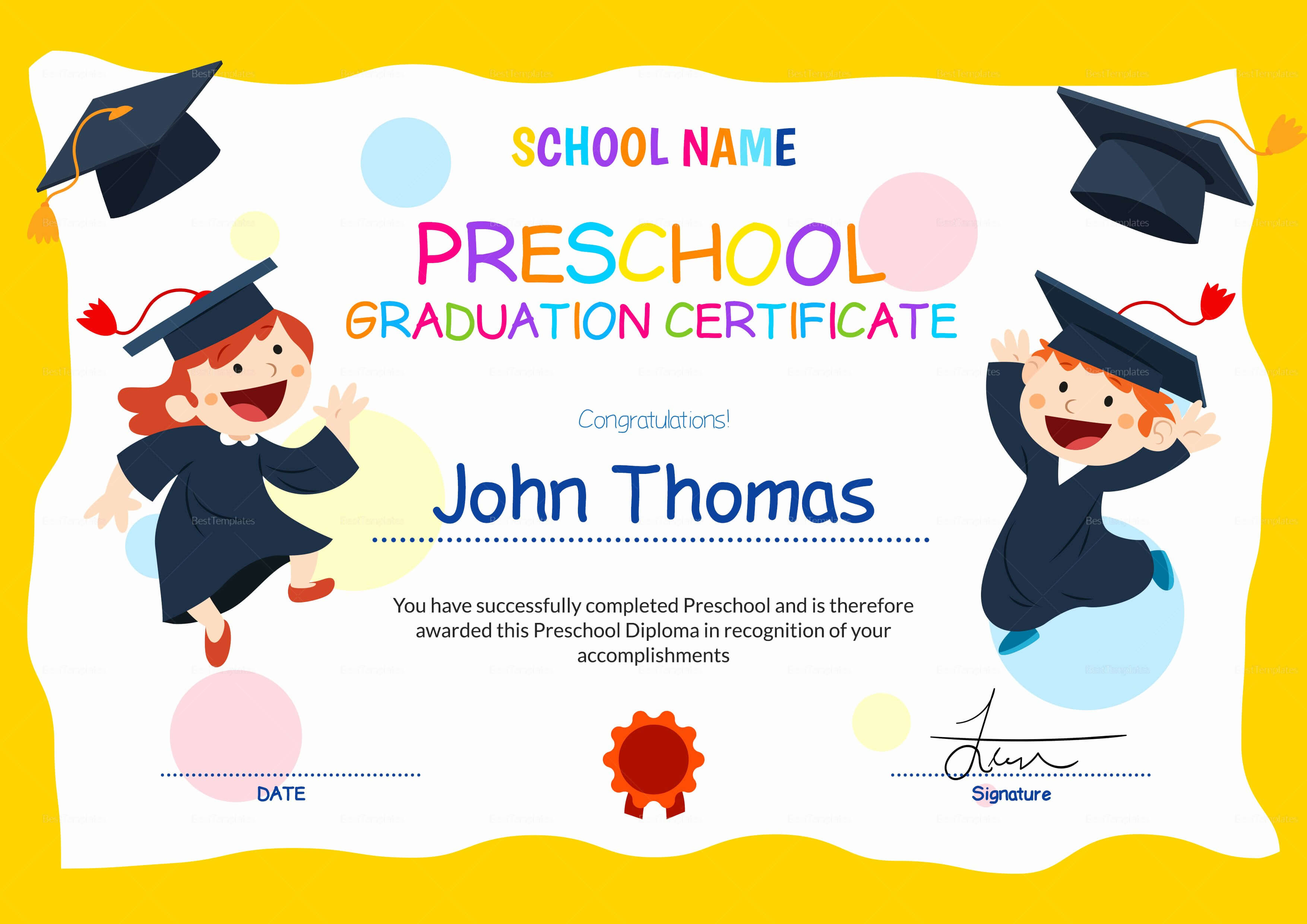 Free Printable Graduation Certificate Templates | Mult Igry With Regard To Free Printable Graduation Certificate Templates
