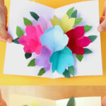 Free Printable Happy Birthday Card With Pop Up Bouquet – A Throughout Pop Up Card Templates Free Printable