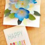 Free Printable Happy Birthday Card With Pop Up Bouquet – A With Regard To Printable Pop Up Card Templates Free