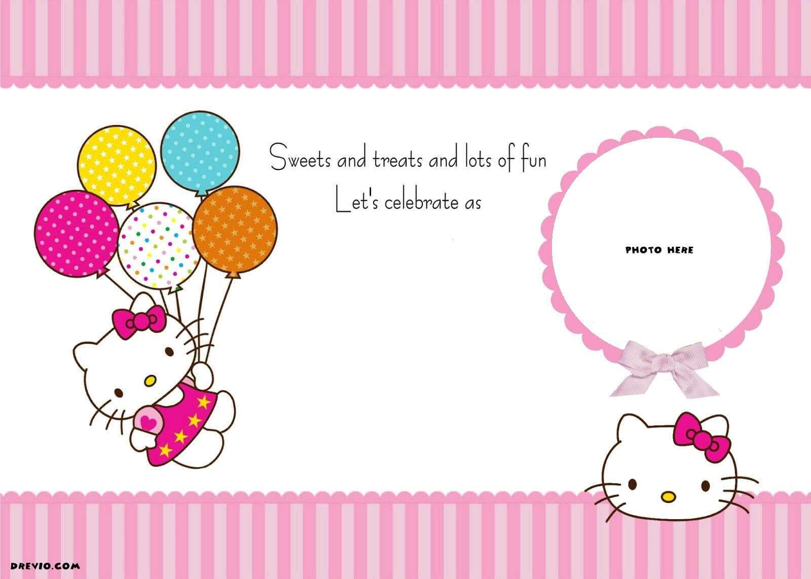 Free Printable Hello Kitty Birthday Party | Mga Pwedeng Gawin With Regard To Hello Kitty Banner Template