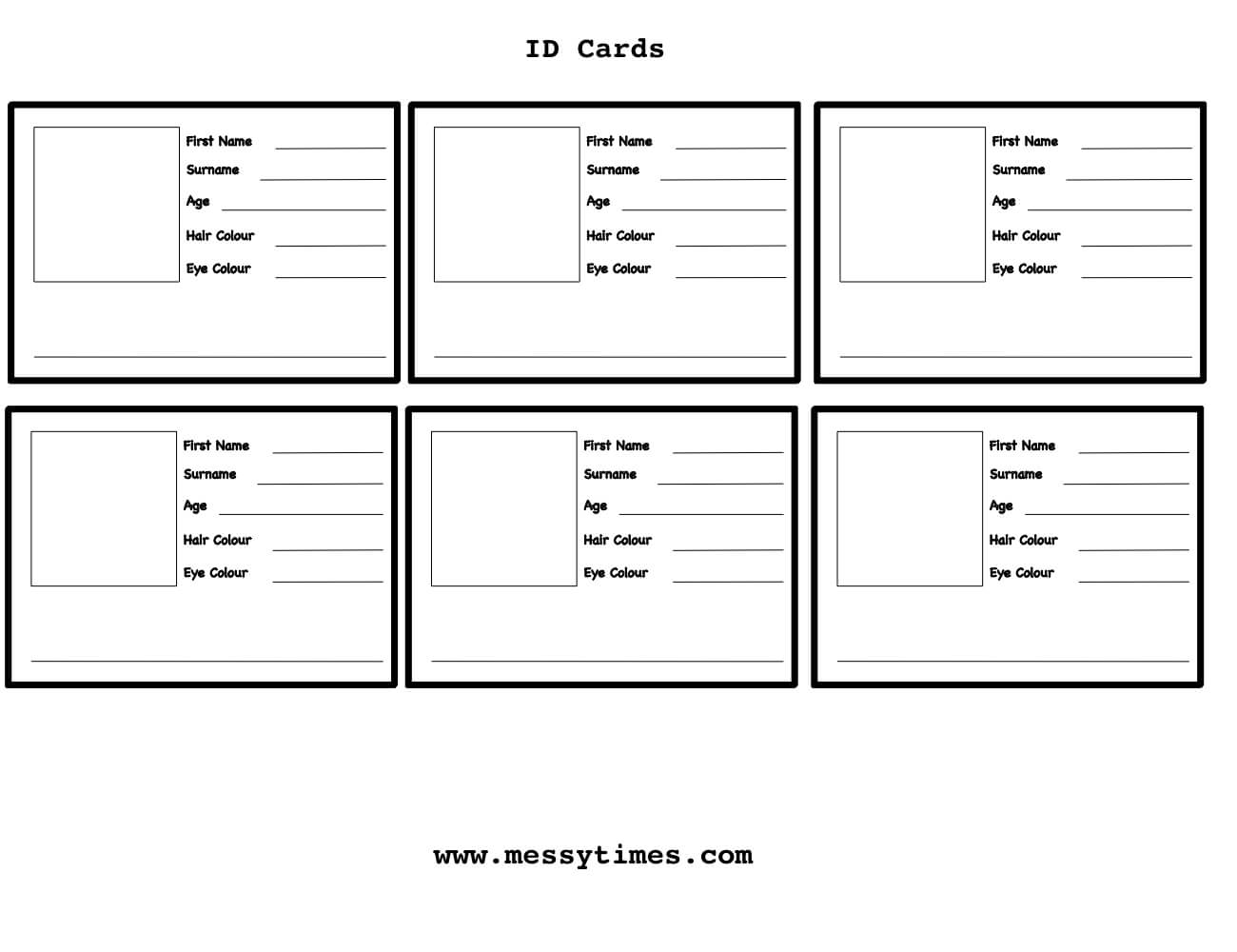 Free Printable Id Cards Templates (80+ Images In Collection Inside Spy Id Card Template