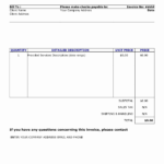 Free Printable Invoice Template Microsoft Word Or Invoice In Free Printable Invoice Template Microsoft Word