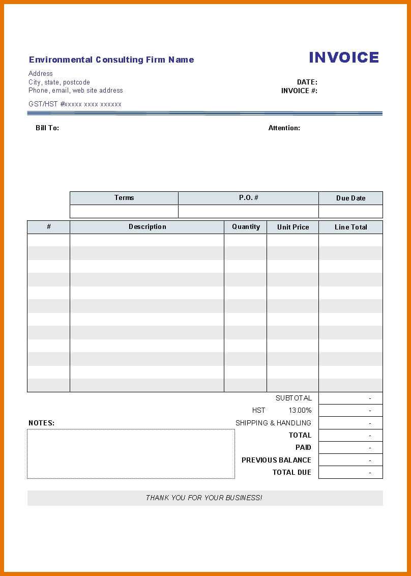 Free Printable Invoice Template Word Downloadable Uk Blank Pertaining To Free Downloadable Invoice Template For Word