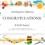 Free Printable Kindergarten Graduation Certificate Template with Free Printable Graduation Certificate Templates