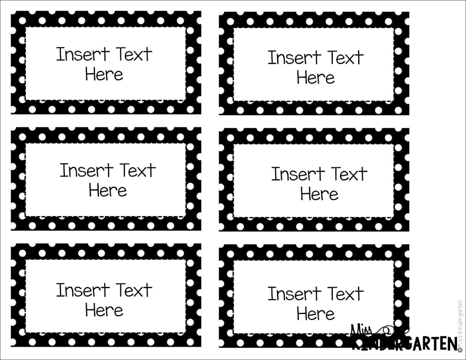 Free Printable Label Templates For Word | Bravebtr Within Blank Word Wall Template Free