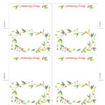 Free Printable Lemon Squeezy: Day 12: Place Cards In Christmas Table Place Cards Template