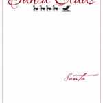 Free Printable Letter From Santa Template Word And The Desk With Regard To Santa Letter Template Word