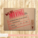 Free Printable Moving Announcement Templates Of Vintage For Free Moving House Cards Templates