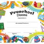 Free Printable Preschool Diplomas | Preschool Classroom In Free Printable Graduation Certificate Templates