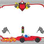 Free Printable Race Car Birthday Party Invitations Within Blank Race Car Templates